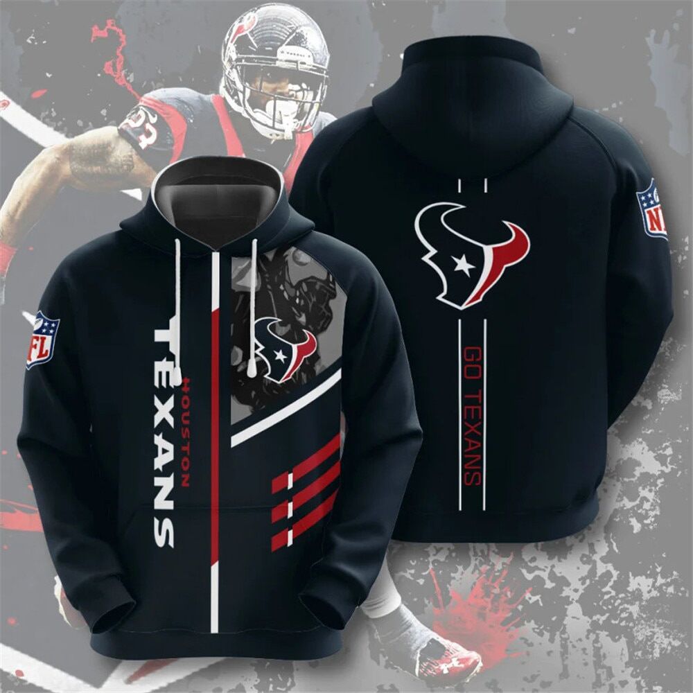 NFL 3D Digital Print Hoodie – Men's Loose Fit