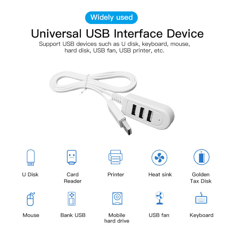 USB 3.0 Hub – Multifunctional Expansion Dock, 25cm & 120cm