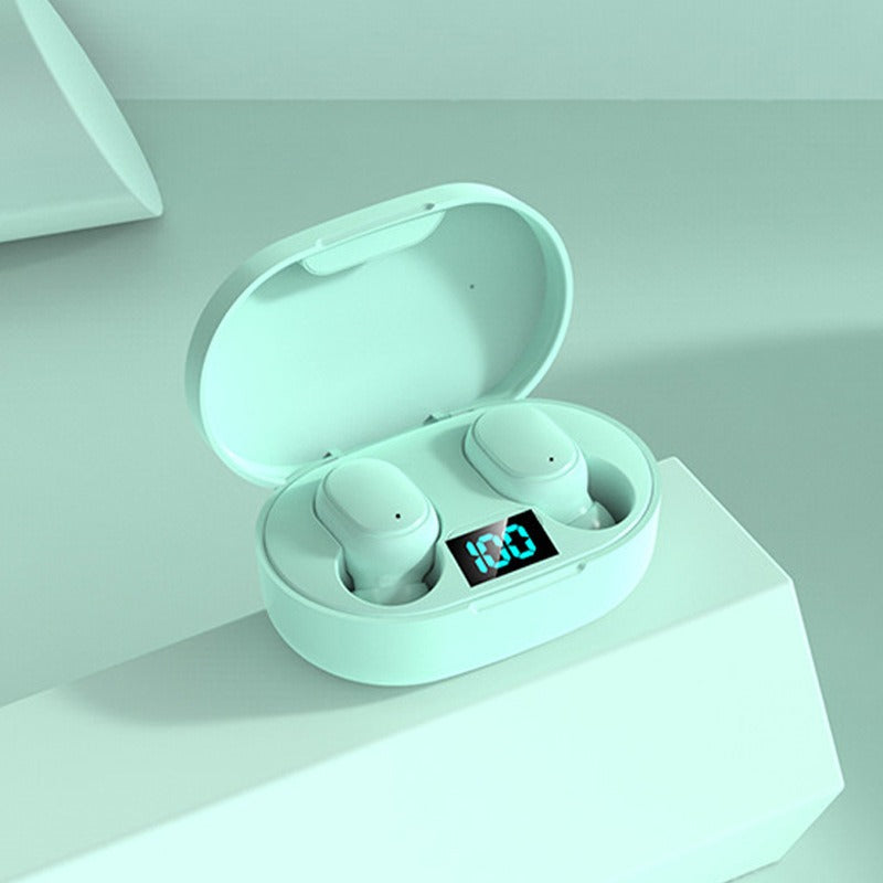 TWS E6S Bluetooth Earphones – Wireless, Mic, 5 Colors