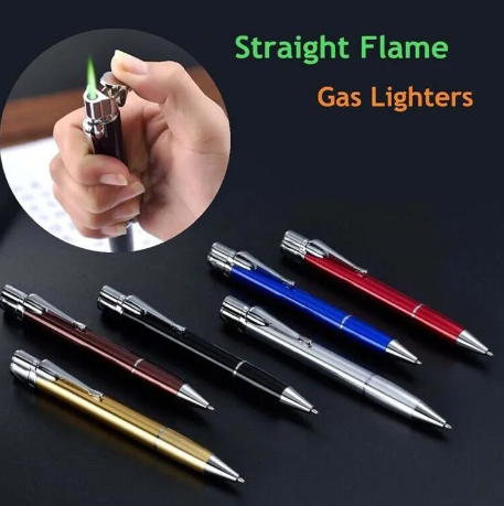 Refillable Pen Torch Lighter – Windproof, 6 Colors