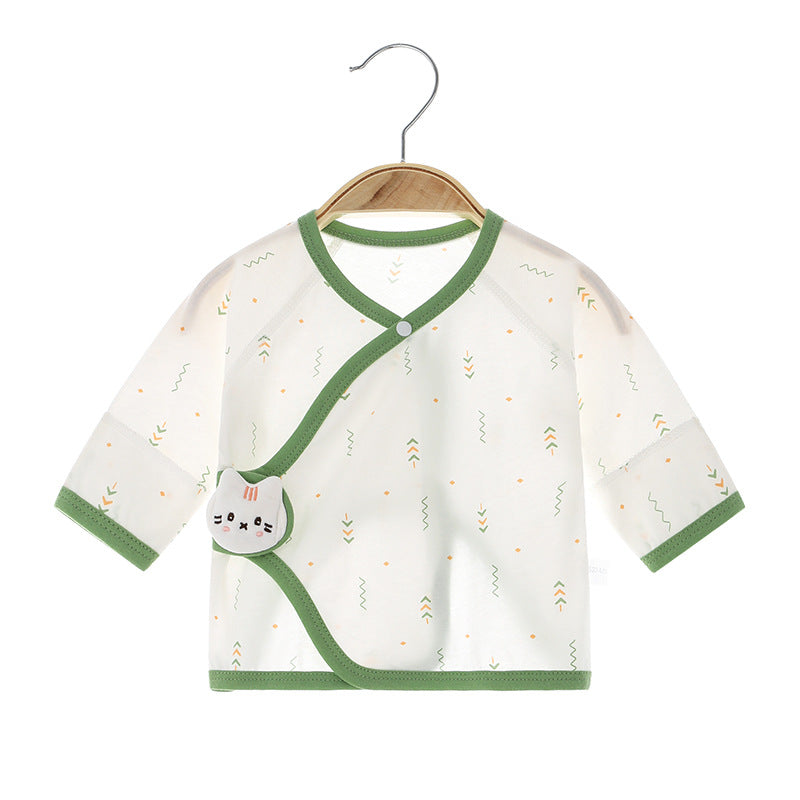Newborn Cotton Pajama Top – Short Sleeve, 0-1 Year