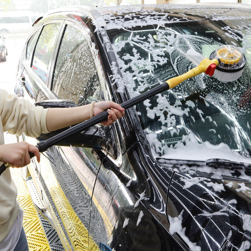 Rotating Car Wash Brush – Chenille Mop, ABS Handle