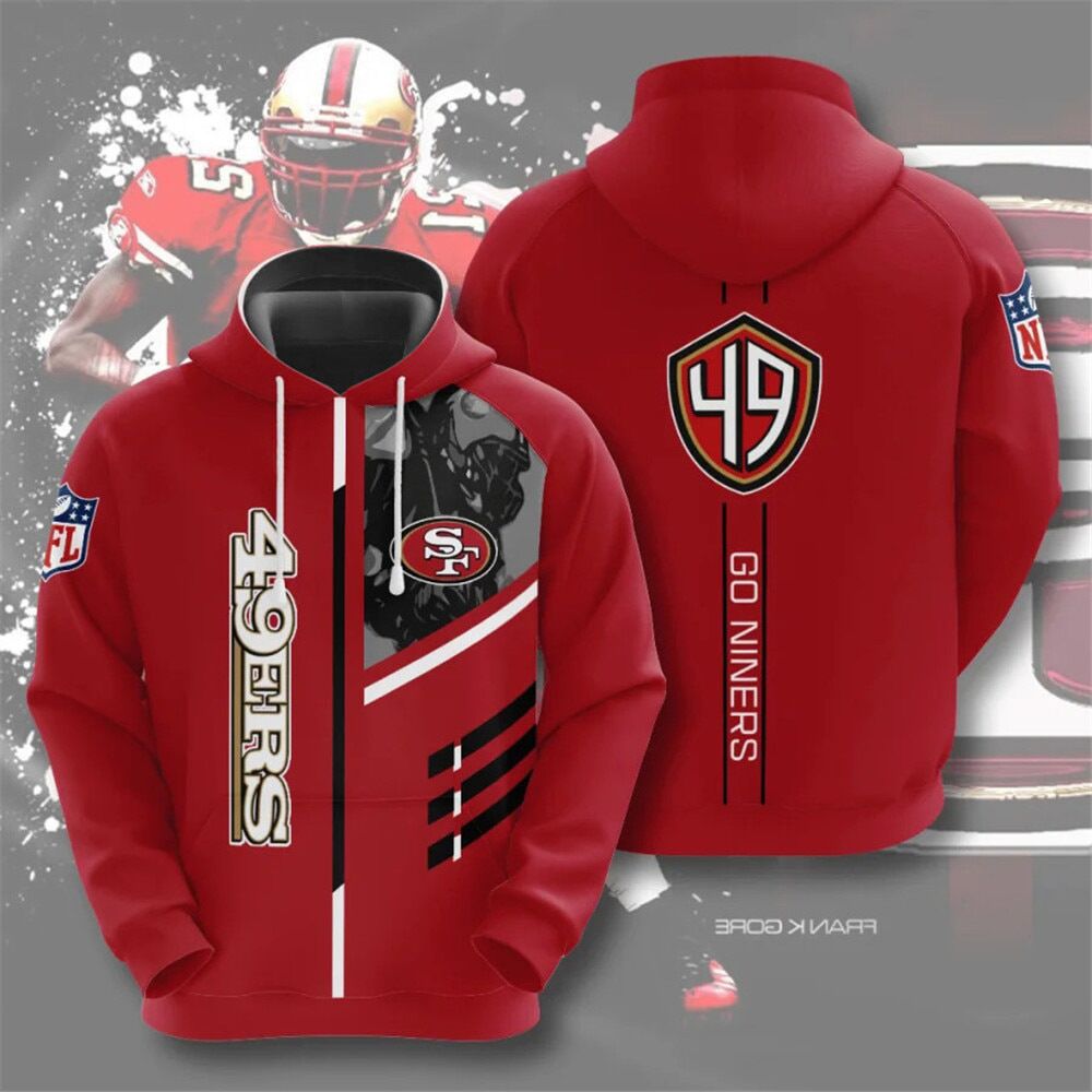 NFL 3D Digital Print Hoodie – Men's Loose Fit